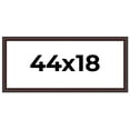 thumbnail image 1 of 44x18 Frame Brown Round Mahogany Solid Wood Picture Frame | 1.625 Inch Moulding Width | with UV, 1 of 8