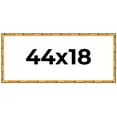 thumbnail image 1 of 44x18 Frame Gold Bamboo Solid Wood Picture Frame | 1 Inch Moulding Width | Interior Frame Depth, 1 of 8
