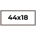 thumbnail image 1 of 44x18 Frame Silver Real Wood Picture Frame Width 1.25 Inches | Interior Frame Depth 0.5 Inches |, 1 of 8