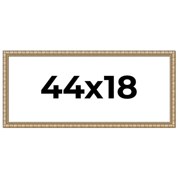 44x18 Frame Silver Real Wood Picture Frame Width 1.5 inches | Interior Frame Depth 0.5 inches |