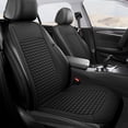 thumbnail image 1 of 44x19.3 Inch Car Seat Cushion, Backrest Support Pad, Breathable Cooling Pad, All-Season Universal Full Set for Car Truck SUV Driving(1Set, Black), 1 of 8