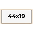 thumbnail image 1 of 44x19 Frame Natural Wood Picture Frame | 0.75 Inch Moulding Width | with UV Acrylic Plexiglass,, 1 of 8