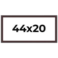 thumbnail image 1 of 44x20 Frame Brown Round Mahogany Solid Wood Picture Frame | 1.625 Inch Moulding Width | with UV, 1 of 8