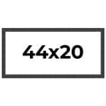 thumbnail image 1 of 44x20 Frame Brown Rustic Solid Wood Picture Frame 1.5 Inches Wide | Interior Frame Depth 0.5 Inches, 1 of 8