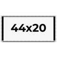 thumbnail image 1 of 44x20 Frame Brushed Silver Solid Wood Picture Frame | 0.75 Inch Moulding Width | Rabbet Depth 0.75, 1 of 5
