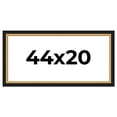 thumbnail image 1 of 44x20 Frame Gold Real Wood Picture Frame Width 2.25 Inches | Interior Frame Depth 0.5 Inches |, 1 of 8