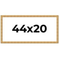 thumbnail image 1 of 44x20 Frame Gold Rustic Solid Wood Picture Frame | 1.25 Inch Wide Moulding | Rustique Gold, 1 of 8