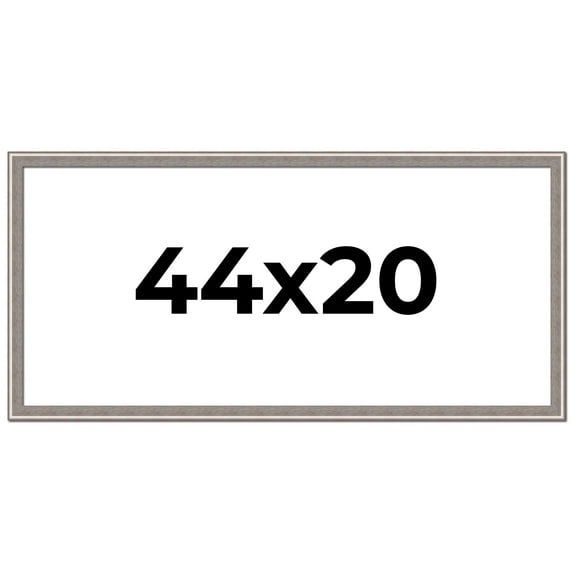44x20 Frame Grey Real Wood Picture Frame Width 1.25 inches | Interior Frame Depth 0.5 inches | Hans