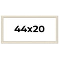 thumbnail image 1 of 44x20 Frame White Real Wood Picture Frame Width 1.75 inches | Interior Frame Depth 0.5 inches |, 1 of 8