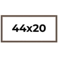 thumbnail image 1 of 44x20 Ornate Brown Real Wood Picture Frame Width 1.5 Inches | Interior Frame Depth 0.5 Inches |, 1 of 8