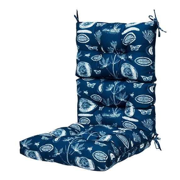 44x21x5 Inch Comfortable Outdoor Dining Chair Cushion High Back Solid Chair Cushion High Rebound Foam Cushion Four Color 1 Set/2 Set/4 Set