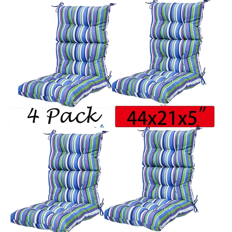 Set of four outdoor chair cushions clearance