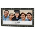 thumbnail image 1 of 44x22 Frame Black Bamboo Solid Wood Picture Frame Width 1.5 Inches | Interior Frame Depth 0.5, 1 of 8