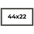 thumbnail image 1 of 44x22 Frame Black Real Wood Picture Frame Width 2.25 Inches | Interior Frame Depth 0.5 Inches |, 1 of 8