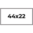 thumbnail image 1 of 44x22 Frame Blue Kingsley Pewter Solid Wood Picture Frame Width 0.75 Inches |Interior Depth 0.5, 1 of 8