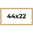 thumbnail image 1 of 44x22 Frame Gold Rustic Solid Wood Picture Frame | 1.25 Inch Wide Moulding | Rustique Gold, 1 of 8