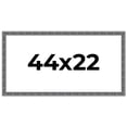 thumbnail image 1 of 44x22 Frame Silver Black Rustic Sonoma Solid Wood Picture Frame | 1.5 Inch Moulding Width |, 1 of 8