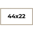 thumbnail image 1 of 44x22 Frame Silver Real Wood Picture Frame Width 0.75 Inches | Interior Frame Depth 0.5 Inches |, 1 of 8