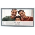 thumbnail image 1 of 44x24 Frame Blue Scuffed Farm Board Solid Wood Picture Frame Width 0.75 Inches | Interior Depth 0.5, 1 of 8