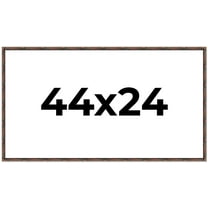 44x24 Frame Brown Bamboo with Dark Coffee/Walnut Finish | Solid Wood Picture Frame Width 0.75
