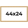 thumbnail image 1 of 44x24 Frame Gold Rustic Solid Wood Picture Frame | 1.25 Inch Wide Moulding | Rustique Gold, 1 of 8