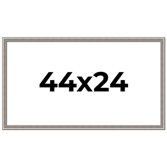 44x24 Frame Grey Real Wood Picture Frame Width 1.25 inches | Interior Frame Depth 0.5 inches | Hans