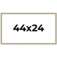 thumbnail image 1 of 44x24 Frame Grey Solid Wood Picture Frame Width 1 Inches | Interior Frame Depth 0.5 Inches |, 1 of 8