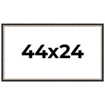 44x24 Frame Silver Real Wood Picture Frame Width 1.25 Inches | Interior Frame Depth 0.75 Inches |