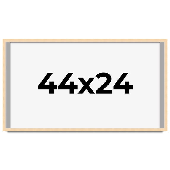 44x24 Shadow Box Frame Brown | 0.875 Inches Deep Real Wood Contemporary Shadowbox Display Frame |