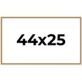 thumbnail image 1 of 44x25 Frame Beaded Gold Solid Wood Picture Frame | 0.75 Inches Moulding Width | Liscio Oro, 1 of 8