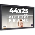 thumbnail image 1 of 44x25 Frame Black Passaggi Solid Wood Picture Frame Width 1.5 Inches | Interior Depth 0.5 Inches |, 1 of 8