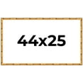 thumbnail image 1 of 44x25 Frame Gold Bamboo Solid Wood Picture Frame | 1 Inch Moulding Width | Interior Frame Depth, 1 of 8