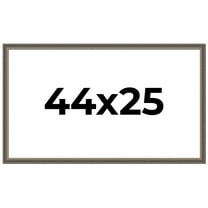 44x25 Frame Silver Real Wood Picture Frame Width 1.25 Inches | Interior Frame Depth 0.5 Inches |