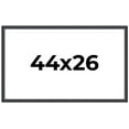 thumbnail image 1 of 44x26 Frame Black Real Wood Picture Frame Width 1.25 inches | Interior Frame Depth 0.5 inches |, 1 of 8
