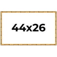 thumbnail image 1 of 44x26 Frame Gold Bamboo Solid Wood Picture Frame | 1 Inch Moulding Width | Interior Frame Depth, 1 of 8