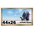 thumbnail image 1 of 44x26 Frame Gold Bronze Modern Solid Wood Picture Frame | 0.75 Inch Moulding Width | Includes UV, 1 of 8