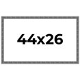 thumbnail image 1 of 44x26 Frame Silver Black Rustic Sonoma Solid Wood Picture Frame | 1.5 Inch Moulding Width |, 1 of 8