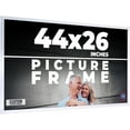 thumbnail image 1 of 44x26 Frame Silver Stainless Steel Solid Wood Picture Frame | 0.75 Inch Moulding Width | Includes, 1 of 8