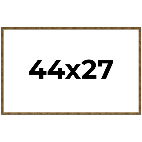 44x27 Frame Gold Picture Frame - Complete Modern Photo Frame Includes UV Acrylic Shatter Guard
