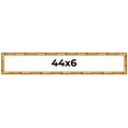 thumbnail image 1 of 44x6 Frame Gold Bamboo Picture Frame - Complete Modern Photo Frame Includes UV Acrylic Shatter, 1 of 8