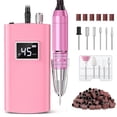thumbnail image 1 of COSITTE 45,000 RPM Portable Electric Nail Drills, LCD Display, Acrylic and Gel Remover, Hand and Foot Care - Pink, 1 of 6
