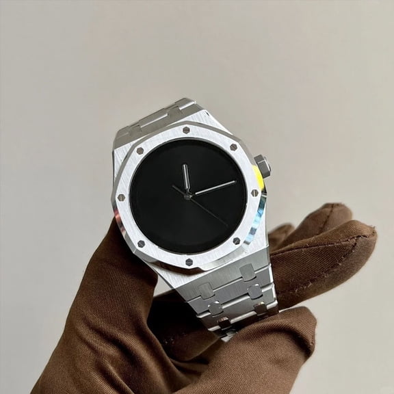 45.0MM Men's Analog Quartz Tank Watches Stainless Steel Strap Women's Watches Students Gifts For Him