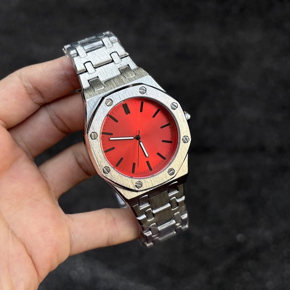 45.0MM Men's Quartz Watches Stainless Steel Strap Women's Wrist Watches Students Fashion Birthday Gifts
