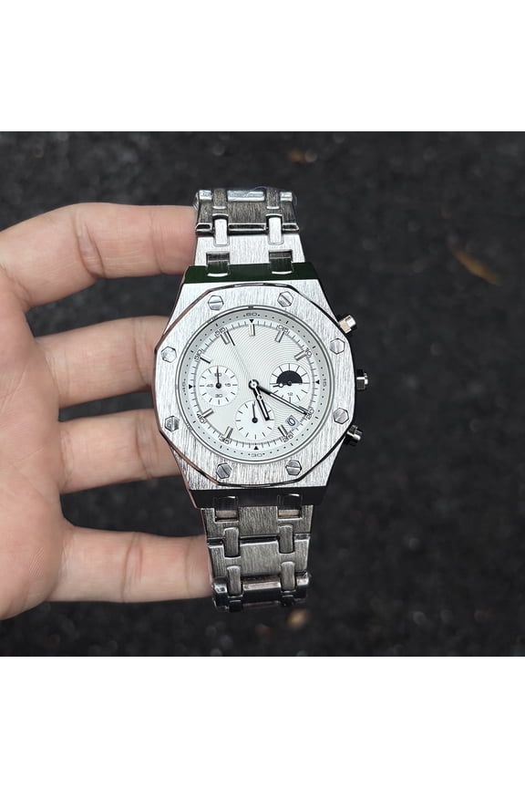 45.0MM Men's Tank Watches Stainless Steel Strap Women's Watches Students Gifts For Him