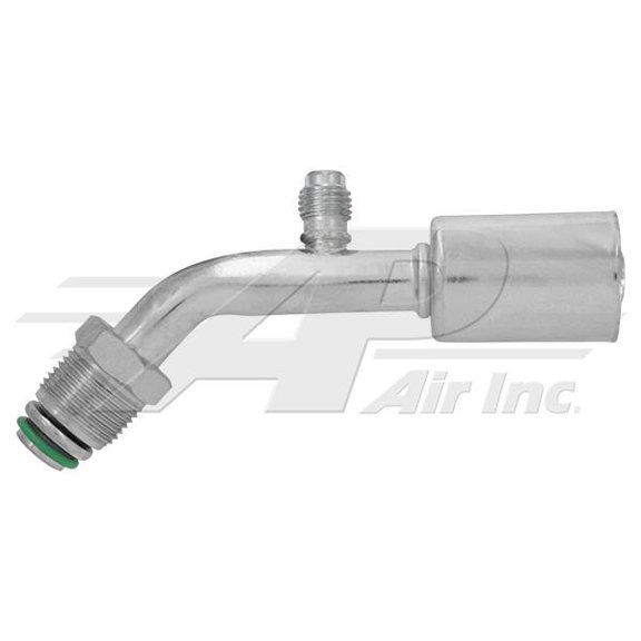45 #10 Male O-Ring w/R12 Port