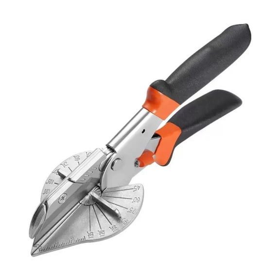 45-135 Adjustable Miter Shear Cutter, Multifunctional Pruning Scissors with SK5 Blade, Garden Branch Trimmer & PVC Pipe Cutting Tool,Black
