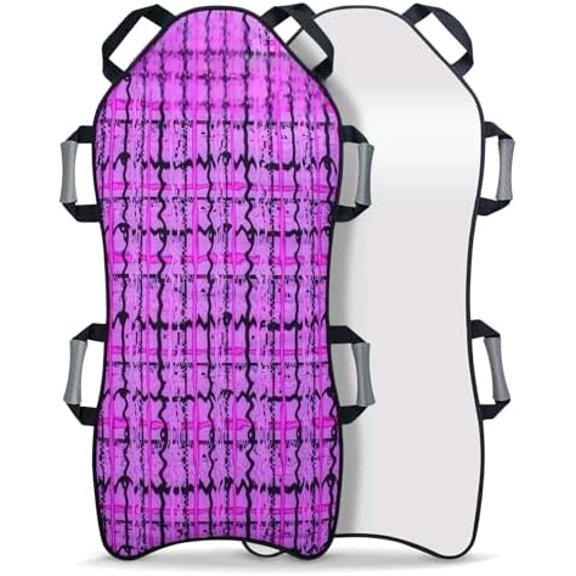 45"18" Foldable Snow Sled, Portable and Lightweight, Strong and Durable, Sturdy Fabric Stitching, Handles with Steering, Fits 2 Children or 1 Adult, Kids Snow Winter Fun Gift (Pink)