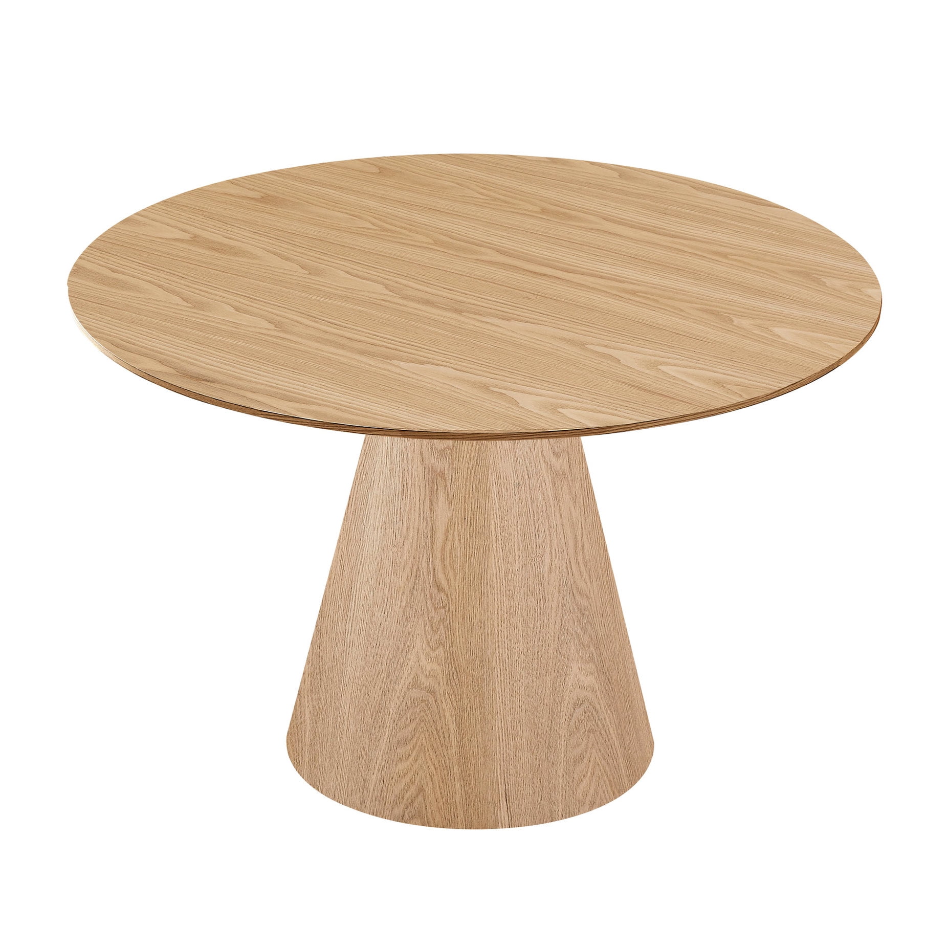 45.27'' Round Ash Table | Suitable for 4 - 8 Person Dining | MDF ...