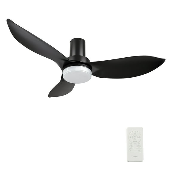 45" 3 Blade Low Profile Indoor Smart Ceiling Fan with Light and Remote
