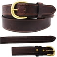 thumbnail image 1 of 45-46  Men's 1-1/2" Wide Brown Leather Floral Tooled Casual Jean Belt 26RAA154BR, 1 of 1